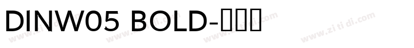 DINW05 BOLD字体转换